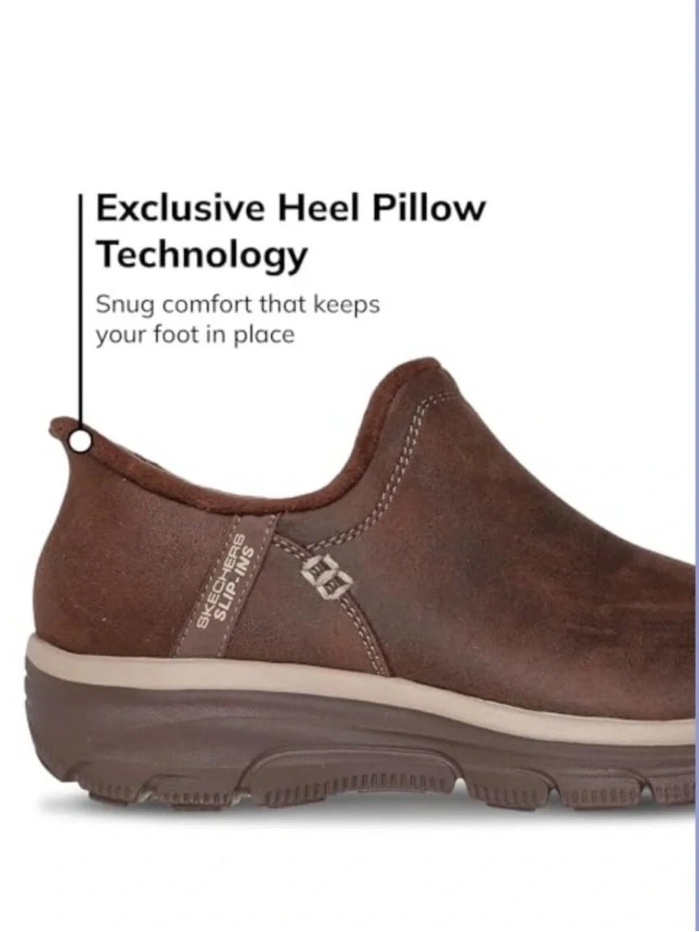 Skechers Slip-ins Easy Going Modern Hour Womens 8.5 Chocolate Brown Shoes NWOT